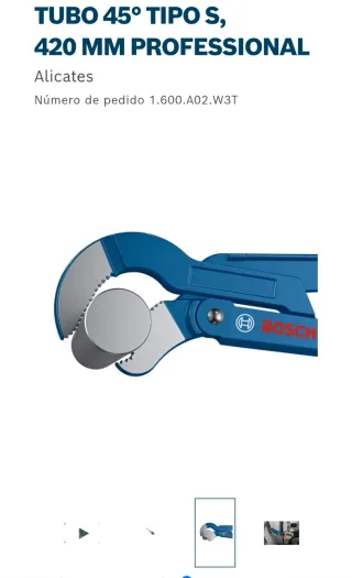 Llaves angulares de tubo Bosch 420mm 45º y 90º