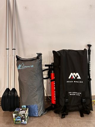Barco inflable y tabla paddle surf