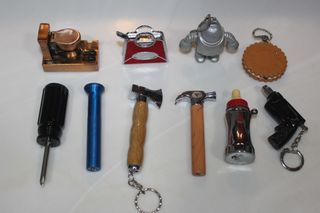 Lote 10 mecheros originales años 90