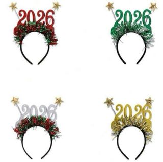 Diadema 2026 con Estrellas Para Feliz Año Nuevo