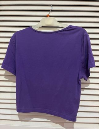 Crop top cruzado morado lila Shein Talla M nuevo