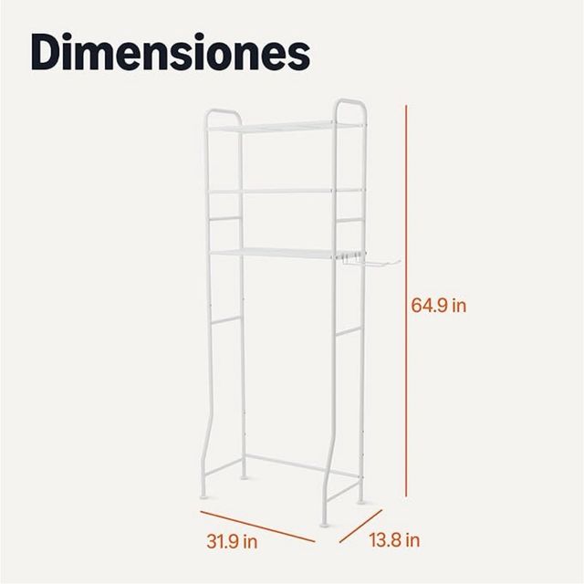 Estantería de baño metálica blanca SIN ESTRENAR