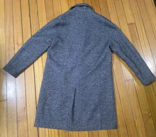 Abrigo Zara Gris Talla L