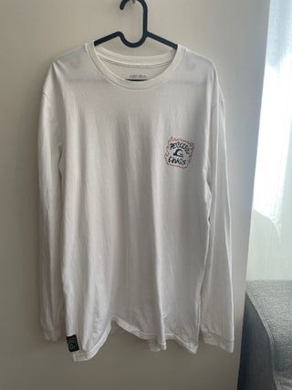 Camiseta Quiksilver manga larga blanca talla L