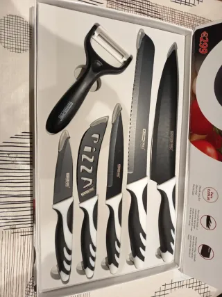 Juego de cuchillos y pelador Swiss Line Premium 5