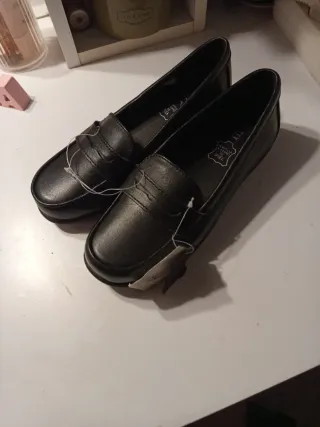 Zapato niña piel negro