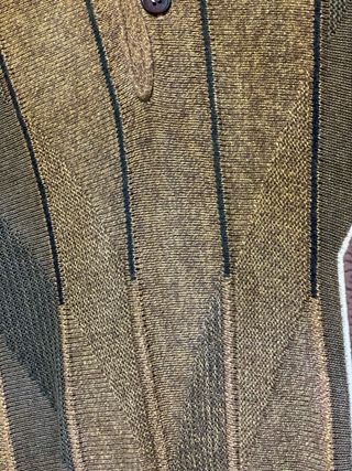 Maglione uomo in maglia beige e marrone