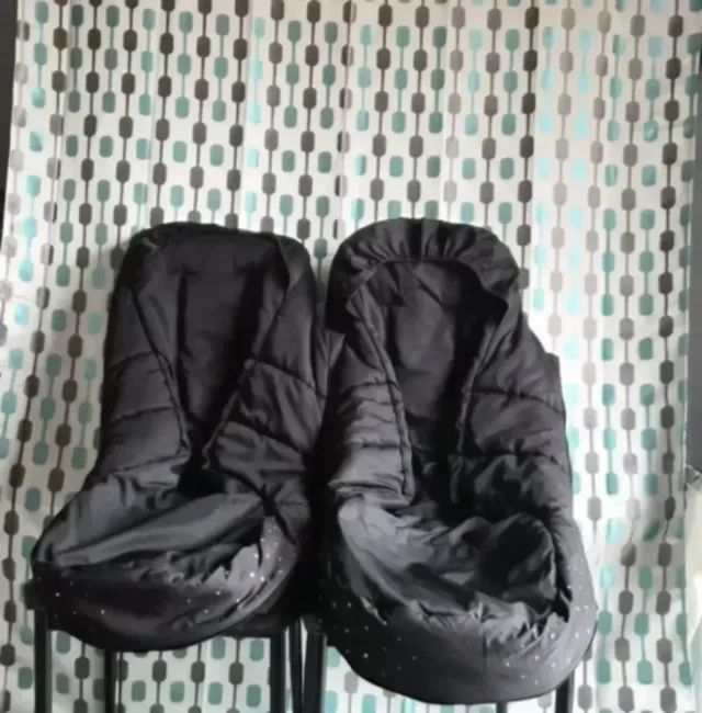 SACO SILLA POLAR REPELENTE AL AGUA, NEGRO