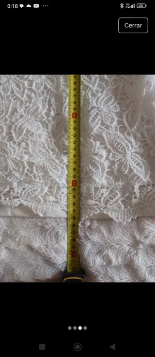 Camiseta blanca encaje manga larga