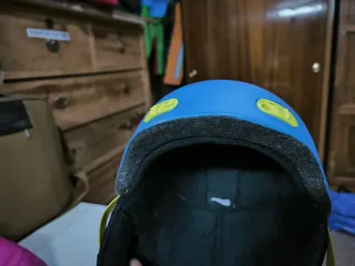 Casco de esquí infantil azul
