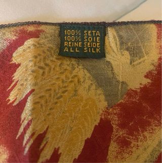 Piccola sciarpa vintage Pura Seta uomo