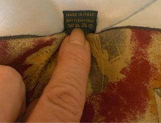 Piccola sciarpa vintage Pura Seta uomo