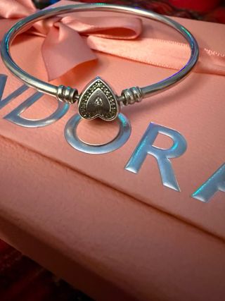 Pulsera Pandora Corazón Plata
