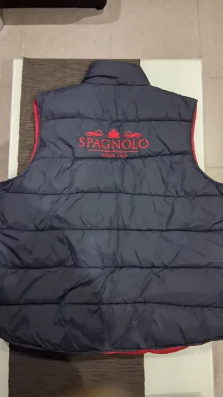Chaleco Spagnolo reversible azul y rojo