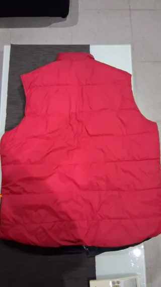 Chaleco Spagnolo reversible azul y rojo