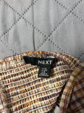 Vestido cuadros multicolor