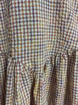 Vestido cuadros multicolor