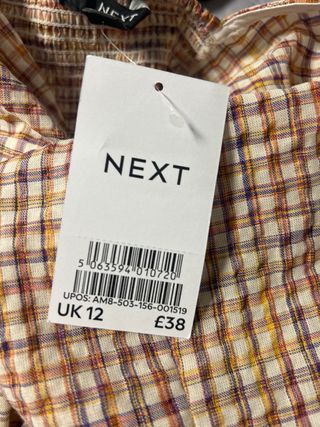 Vestido cuadros multicolor