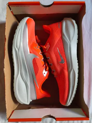 Zapatillas Nike Naranja y Plata