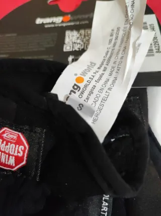 Guantes Trangoworld Windstopper Negro