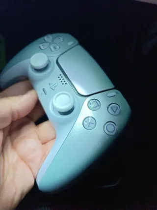 Mando PS5 Blanco Perla + Joysticks Magnéticos