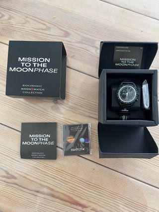 Omega Swatch Reloj Negro