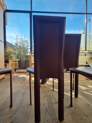 Nr. 6 sedie design pelle Cattelan Italia