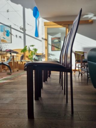 Nr. 6 sedie design pelle Cattelan Italia