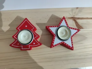 Portacandele Natale Albero e Stella