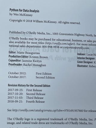 Python for Data Analysis: Data Wrangling with P...