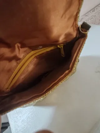 Pochette oro con strass