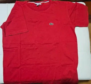 Maglietta Lacoste bambino rossa