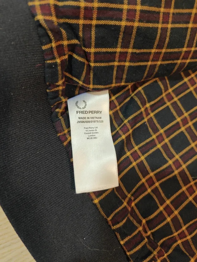 Chaqueta Fred Perry estilo Harrington - Talla M