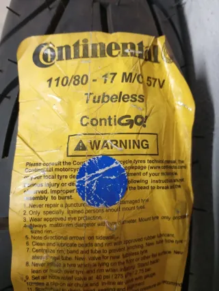 Neumático Continental 110/80-17 M/C 57V
