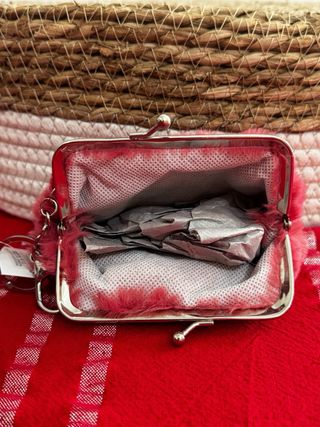 Portamonete rosa lampone