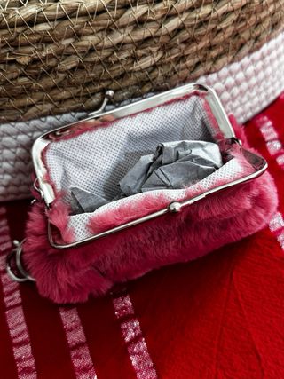 Portamonete rosa lampone