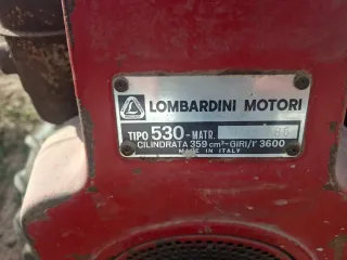 Motocultor Lombardini con carro