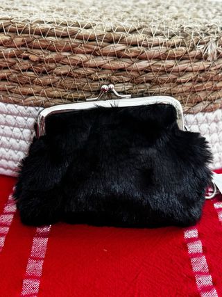 Portamonete nero pelo