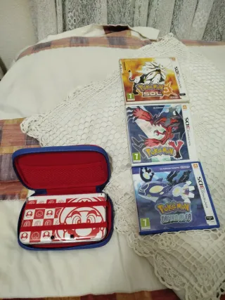 Custodia Super Skull Mario 3DS + 3 Giochi Pokémon