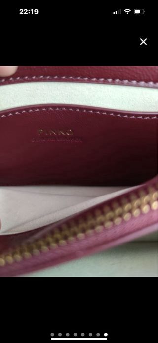 Borsa Pinko Mini Love Quilting bordeaux