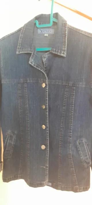 Chaqueta tejana azul Yoo Talla M
