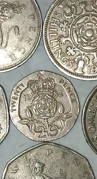 Lote de 10 monedas británicas
