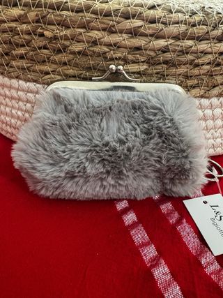 Portamonete grigio pelo