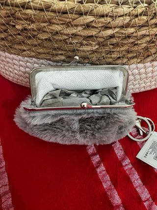 Portamonete grigio pelo