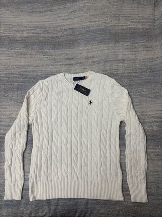 Jersey Polo Ralph Lauren Blanco Talla M