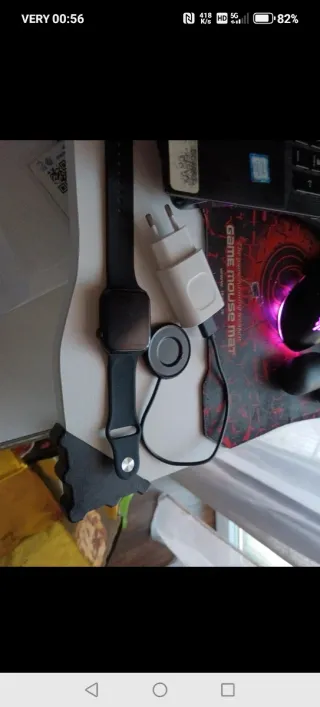 Smartwatch Nero + Caricatore Originale