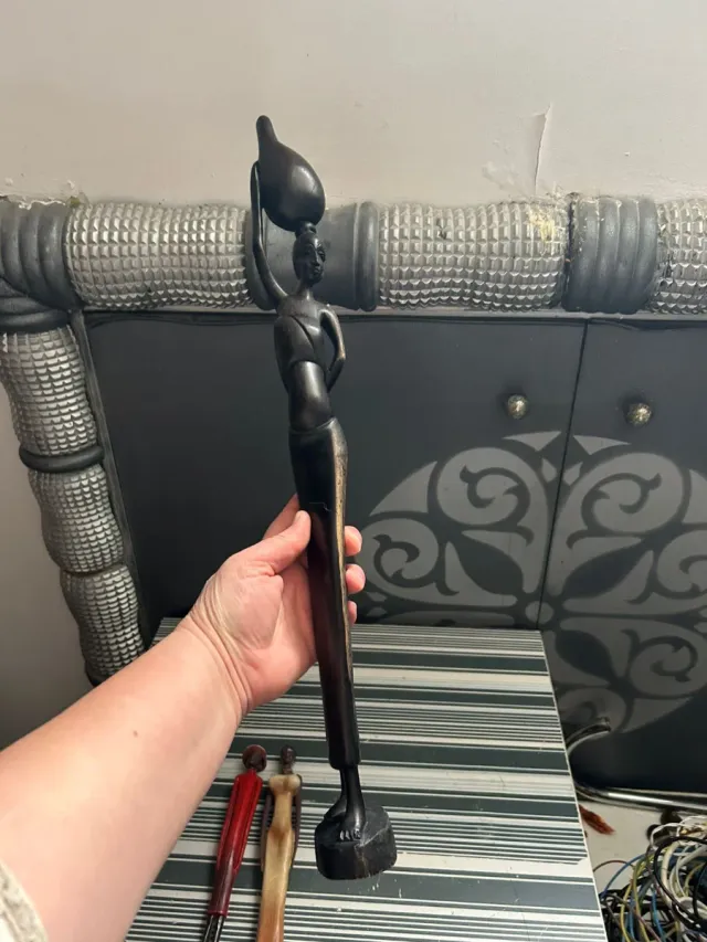 Lote 3 figuras africanas