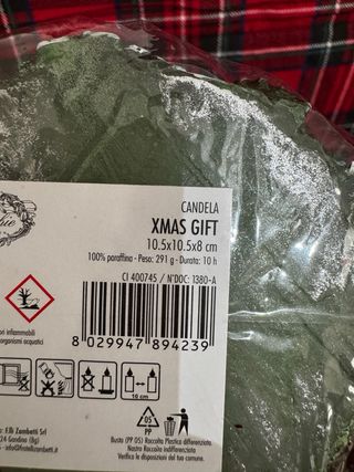 Candela regalo decorata