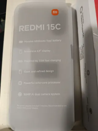 Xiaomi Redmi 15C 8GB/128GB Negros