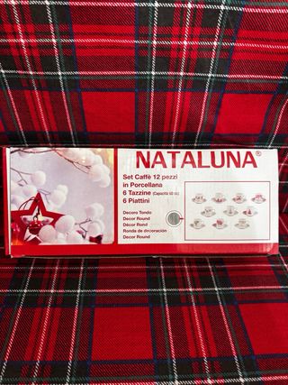 Set 6 Tazzine Caffè Natale Porcellana